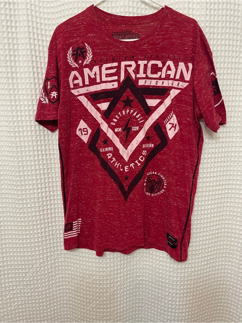 American Fighter Red Graphic Short-Sleeve Tee